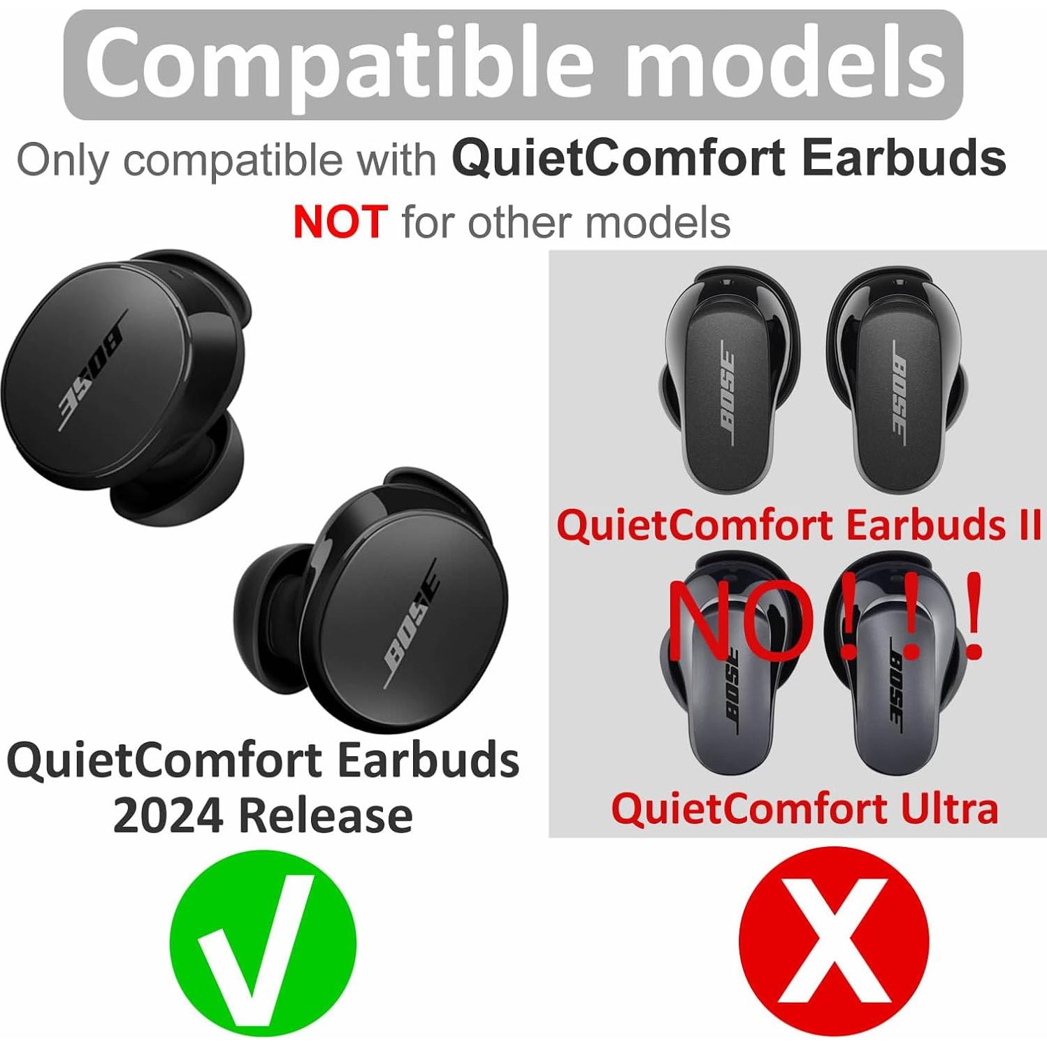 6 Pares Puntas de Oído Silicona Suave IiEXCEL S/M/L para Bose QuietComfort 2024