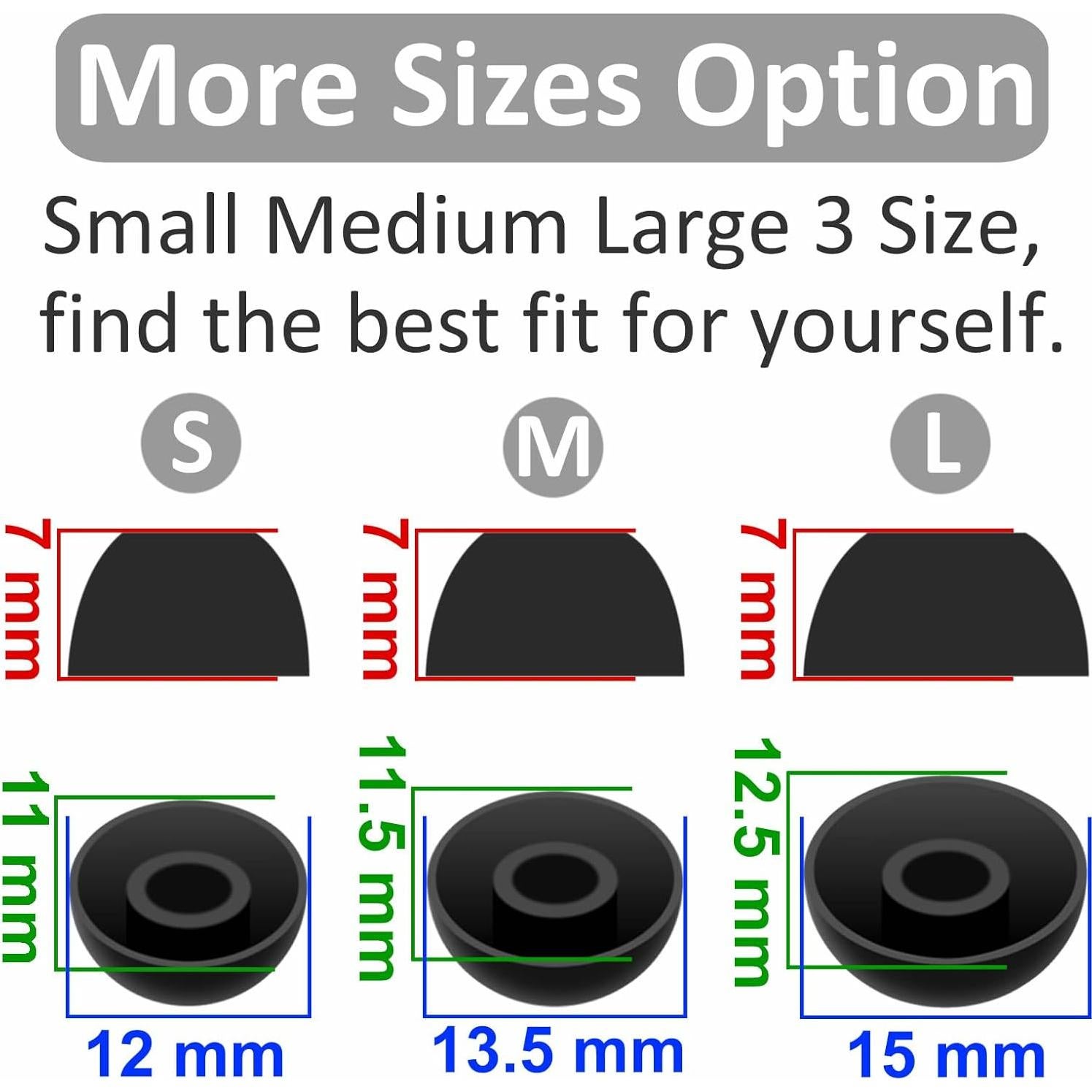 6 Pares Puntas de Oído Silicona Suave IiEXCEL S/M/L para Bose QuietComfort 2024