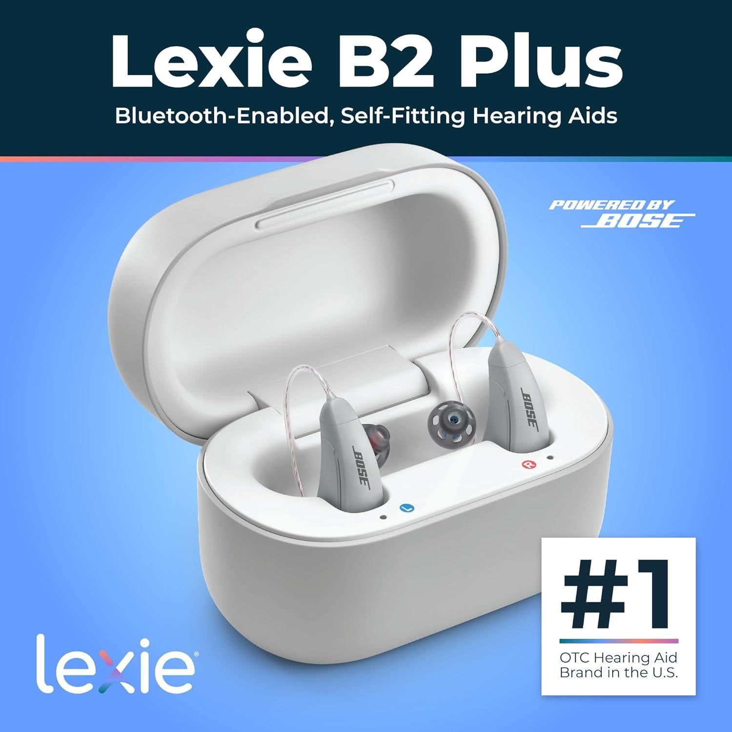 Audífonos Lexie B2 Plus Bose - Recargables OTC para Pérdida Auditiva