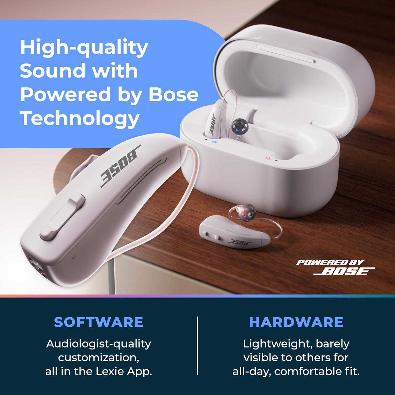 Audífonos Lexie B2 Plus Bose - Recargables OTC para Pérdida Auditiva