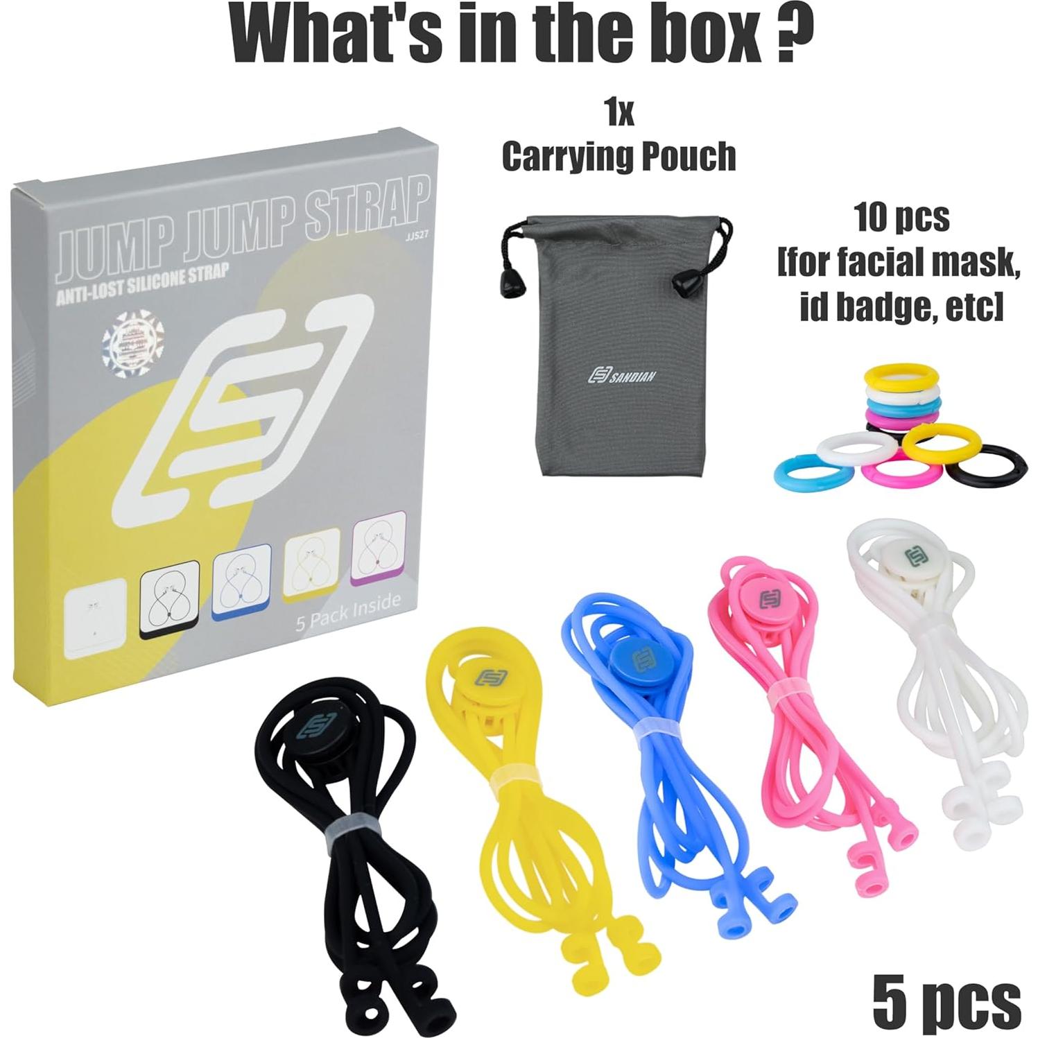 Correa de Silicona Suave Anti-Pérdida SANDIAN JJS30B Ajustable