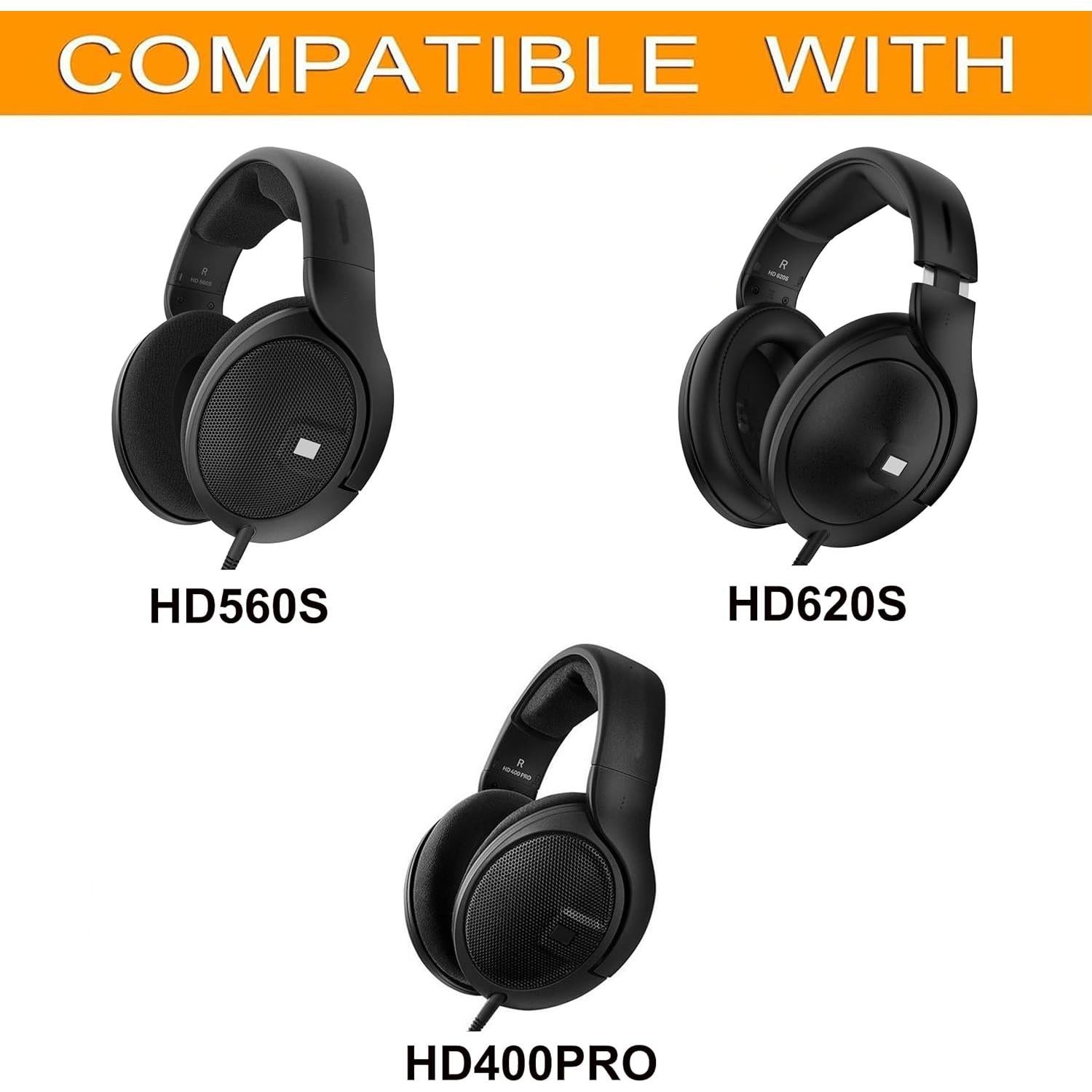 Kit de almohadillas de reemplazo defean para Sennheiser HD620S HD400Pro HD560S