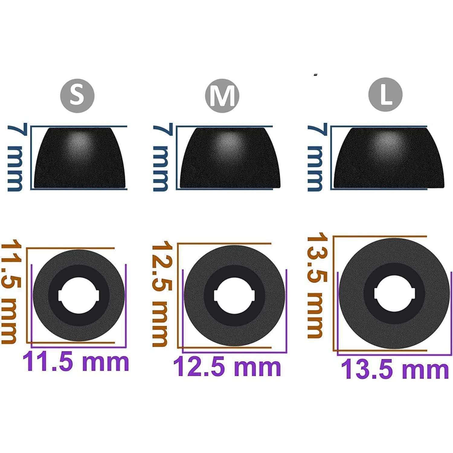 Tapones de Espuma ALXCD para Bose QuietComfort II - 6 Pares S M L