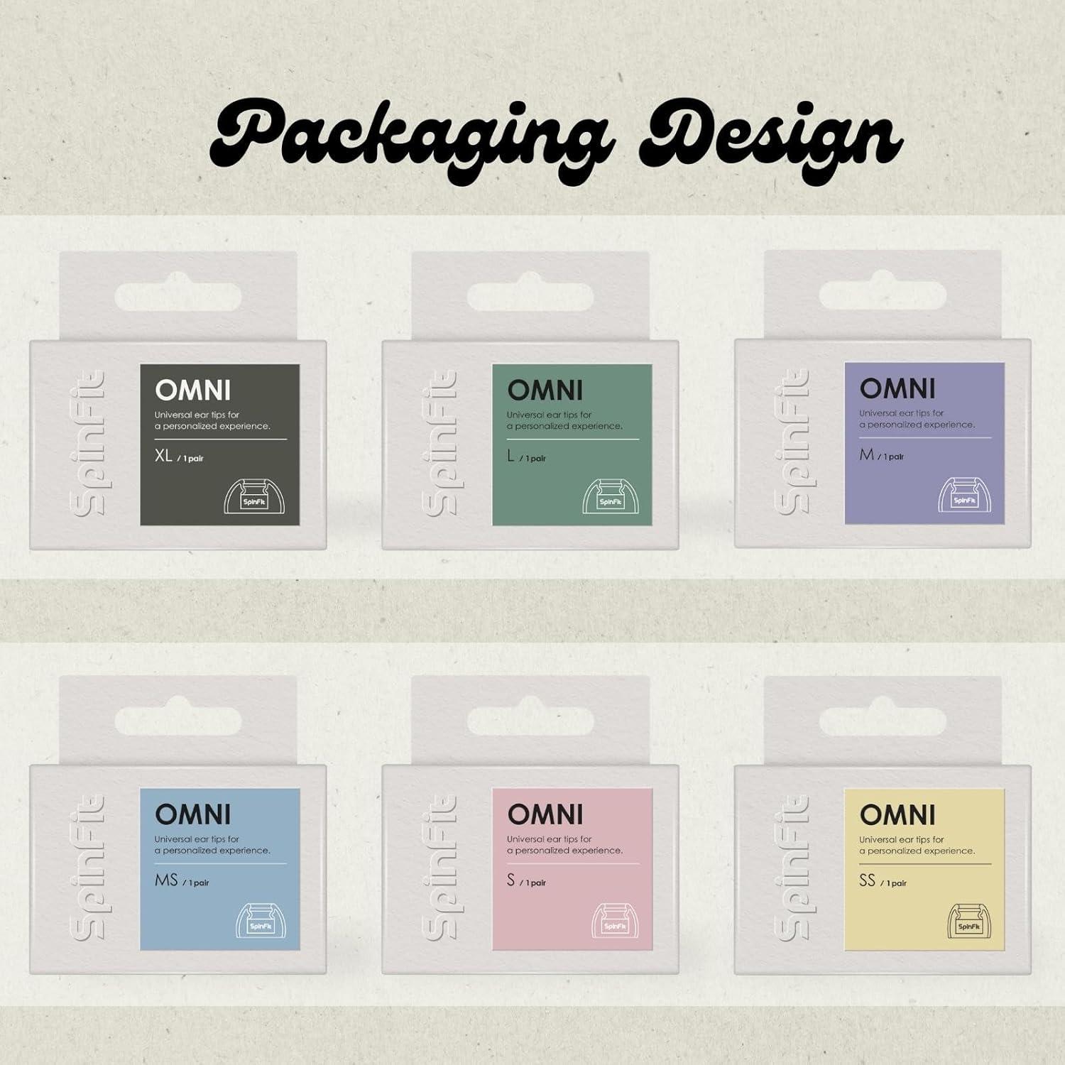 Tapones de Silicona SpinFit Omni XL para Auriculares Inalámbricos