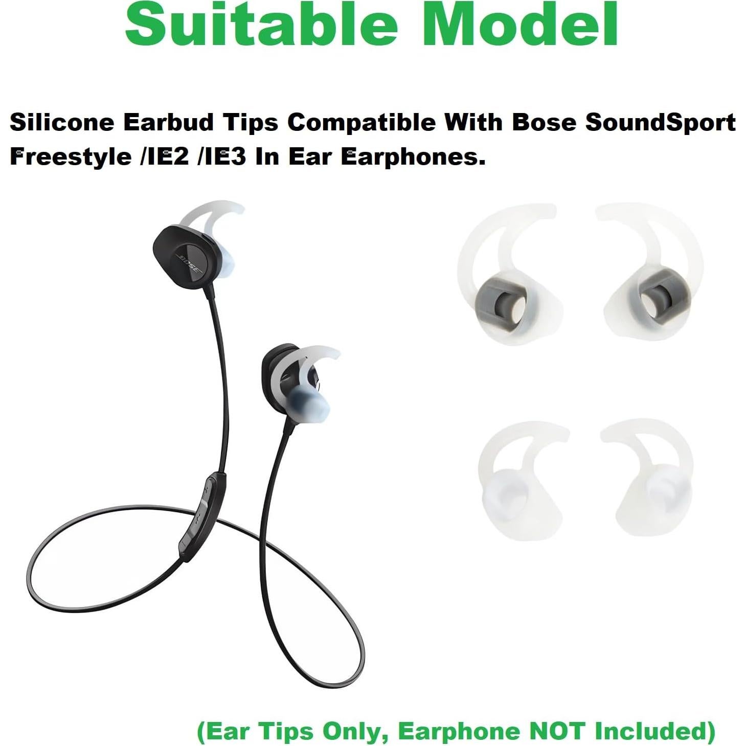 Consejos de Reemplazo para Auriculares Bose SoundSport - 3 Pares Silicona
