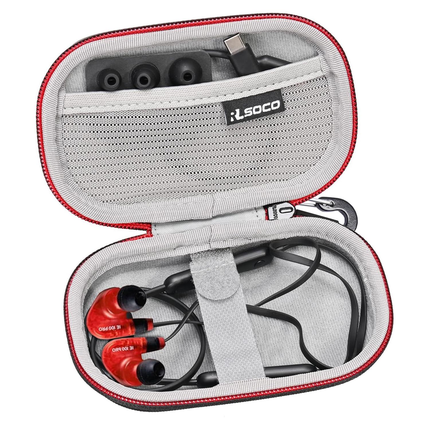 Funda Dura RLSOCO para Auriculares Sennheiser y Shure - Negro