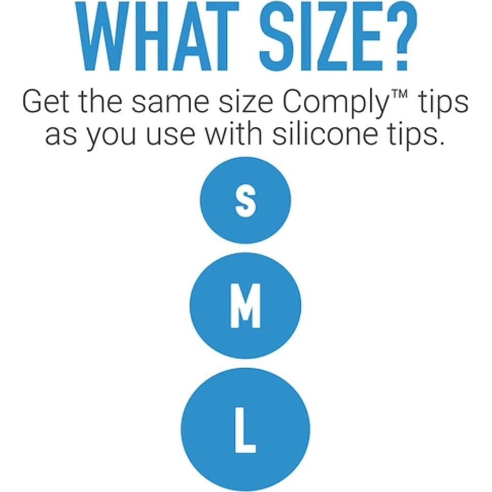 Puntas de oído Comply para Sennheiser - Espuma Viscoelástica, Grande (3 Pares)