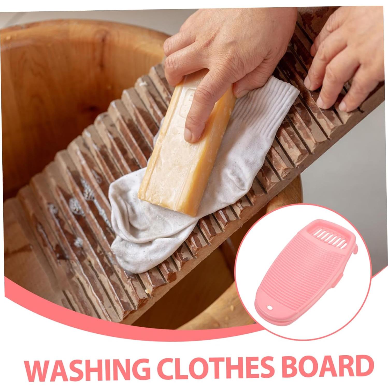 Tablón de Lavado de Viaje Levemolo Rosa Antideslizante 44.5x23.5cm