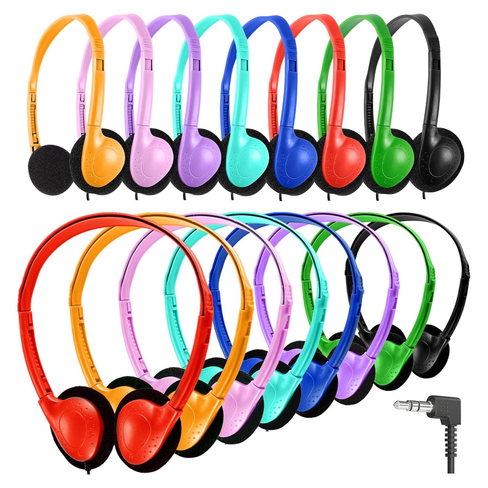 Auriculares con Cable Wensdo HY857 25 Paquete Niños Ajustables
