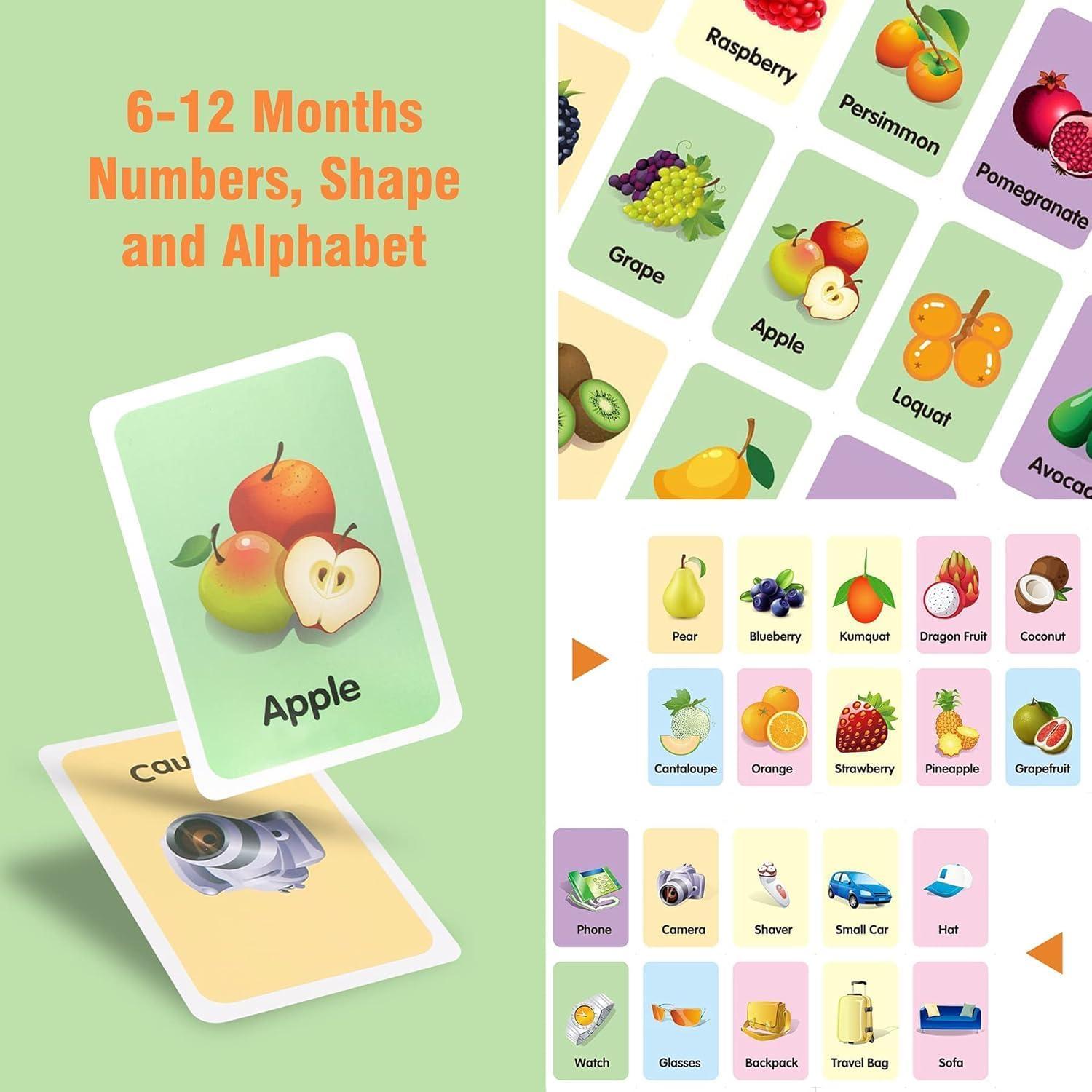 Conzy Tarjetas Flash Educativas para Niños 3+ Años - 247 Piezas