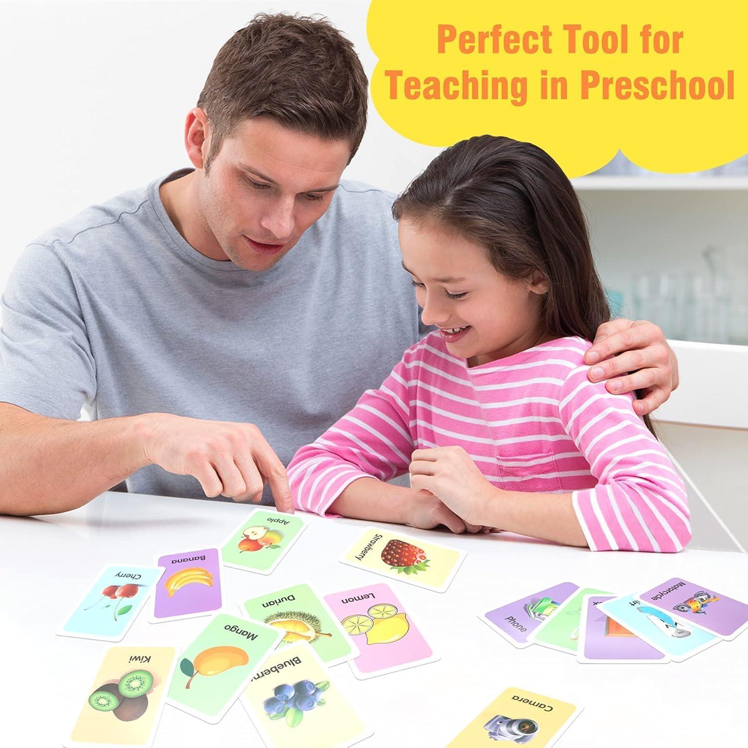 Conzy Tarjetas Flash Educativas para Niños 3+ Años - 247 Piezas