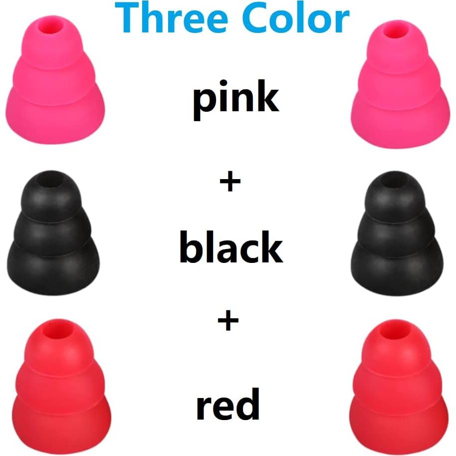 Consejos de Silicona Triple Flanco CYADCI 9 Pares S/M/L