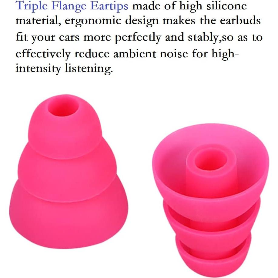 Consejos de Silicona Triple Flanco CYADCI 9 Pares S/M/L