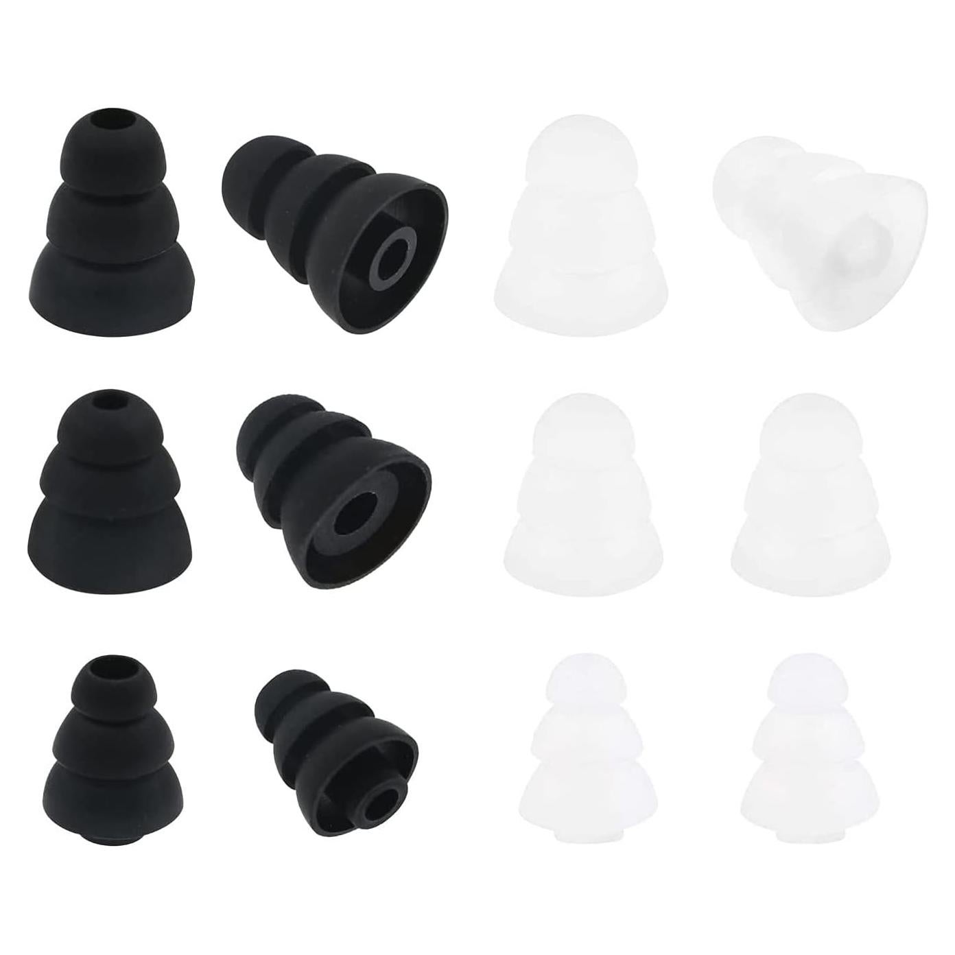 Puntas de Oreja Triple Flange ALXCD 6 Pares S/M/L Silicona