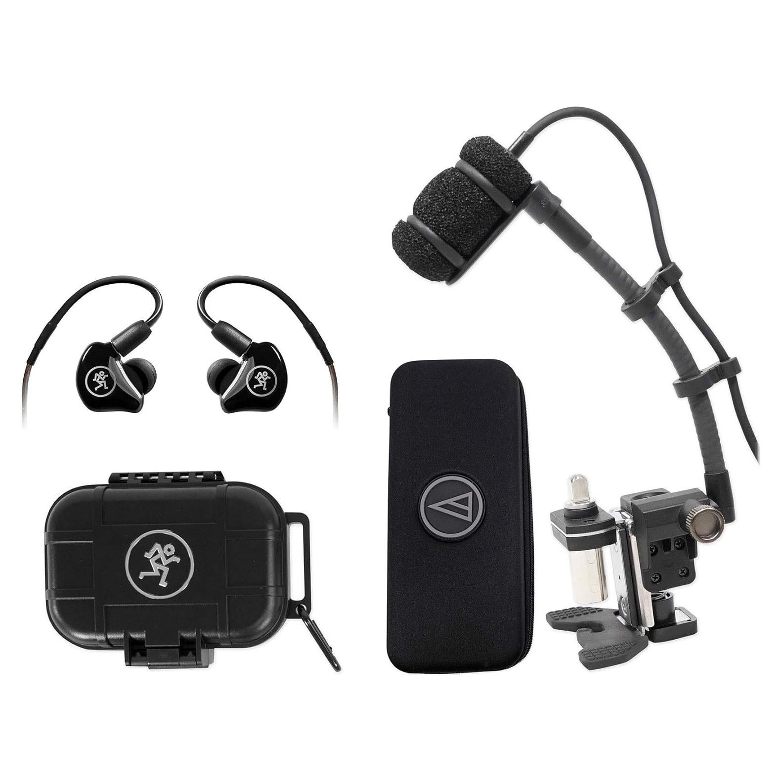 Paquete Micrófono Condensador ATM350D + Monitores In-Ear MP-120 BTA