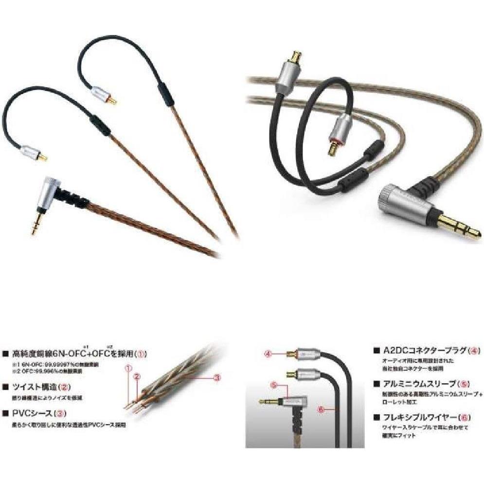 Cable desmontable para auriculares Audio-Technica HDC313A 1.2m