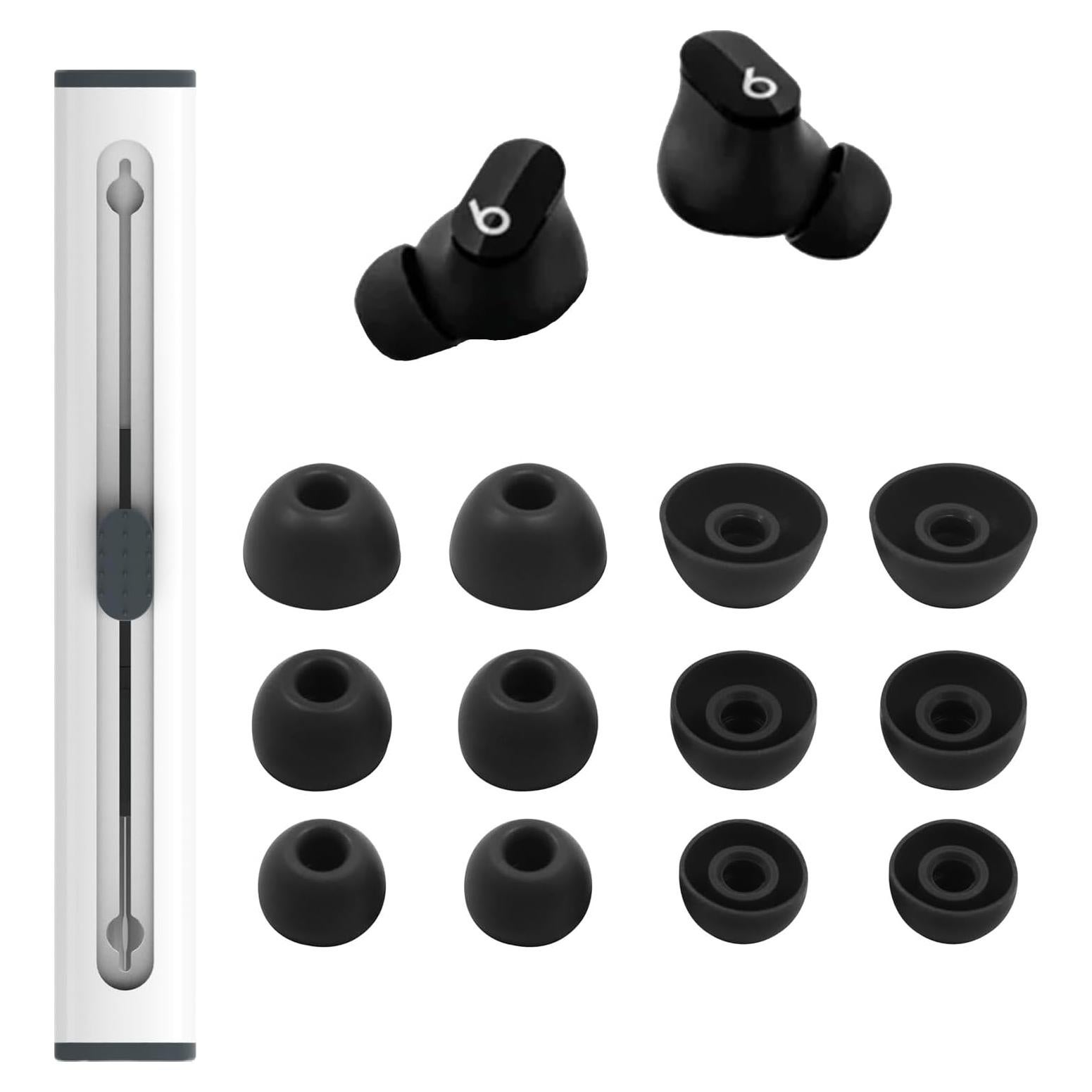Puntas de Silicona para Auriculares Beats Studio Buds - Negro