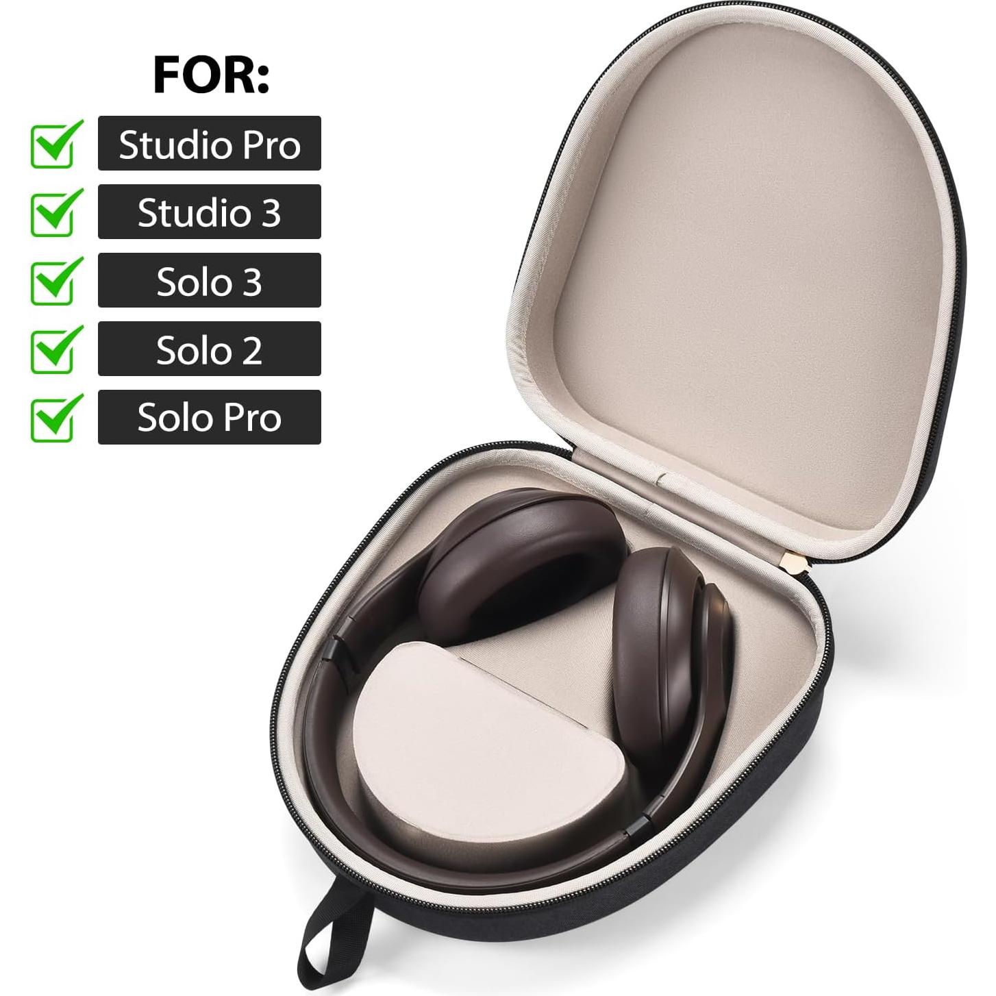 Funda para Auriculares In Ear MegaDive Negra - Compatible con Beats