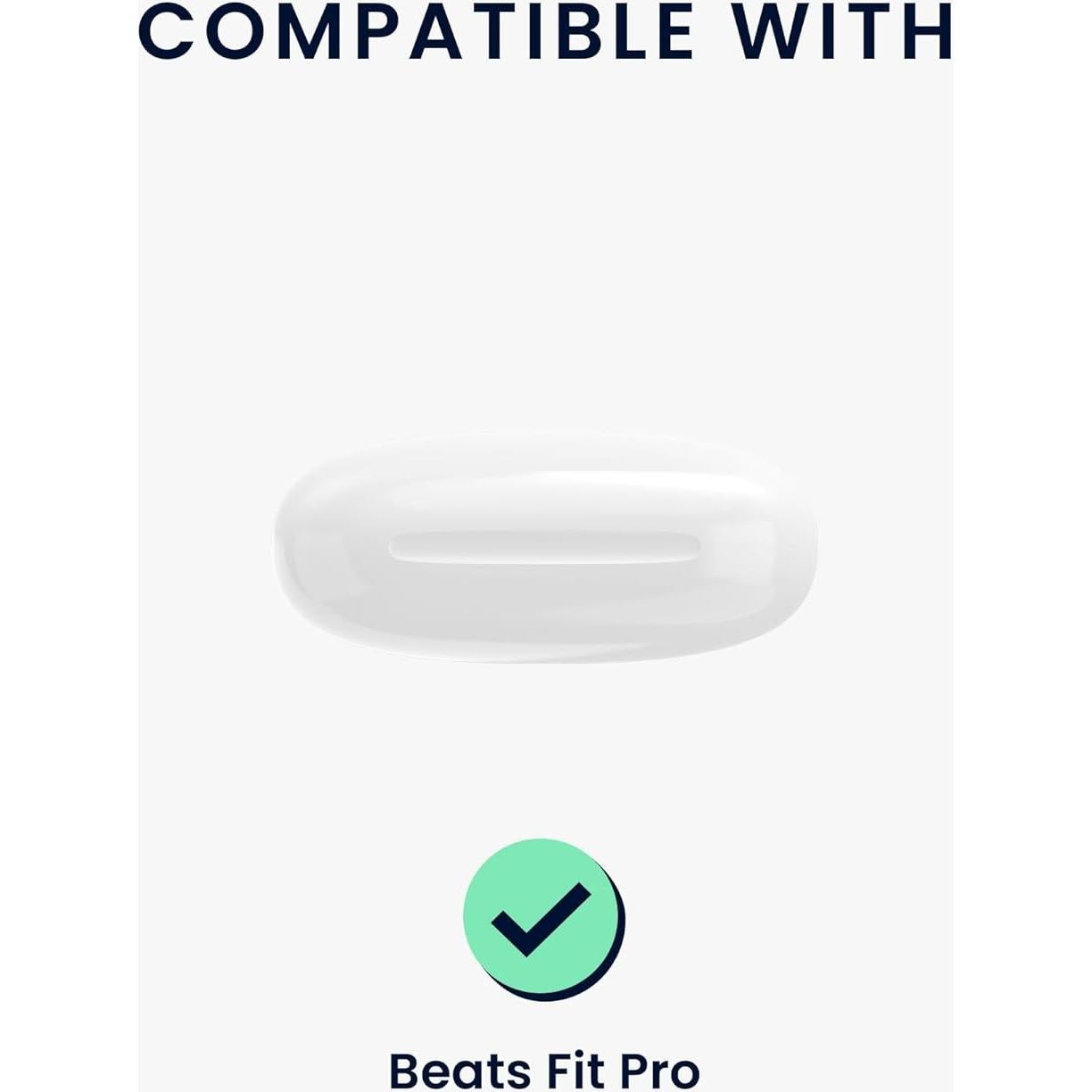 Funda de Aramida kwmobile para Auriculares Beats Fit Pro - Negro/Gris