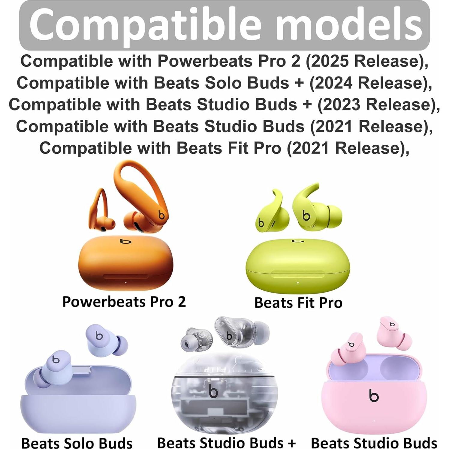 Puntas de Oído de Silicona IiEXCEL para Powerbeats Pro 2 - 6 Pares