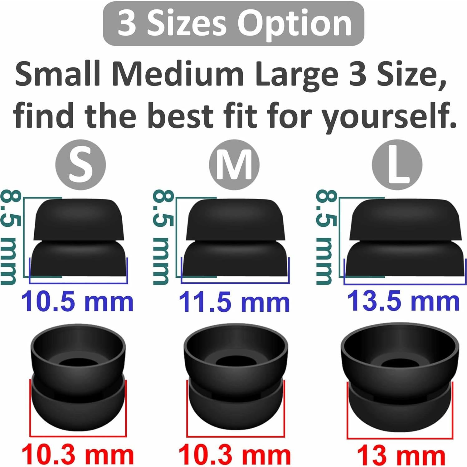 Puntas de Oído de Silicona IiEXCEL para Powerbeats Pro 2 - 6 Pares