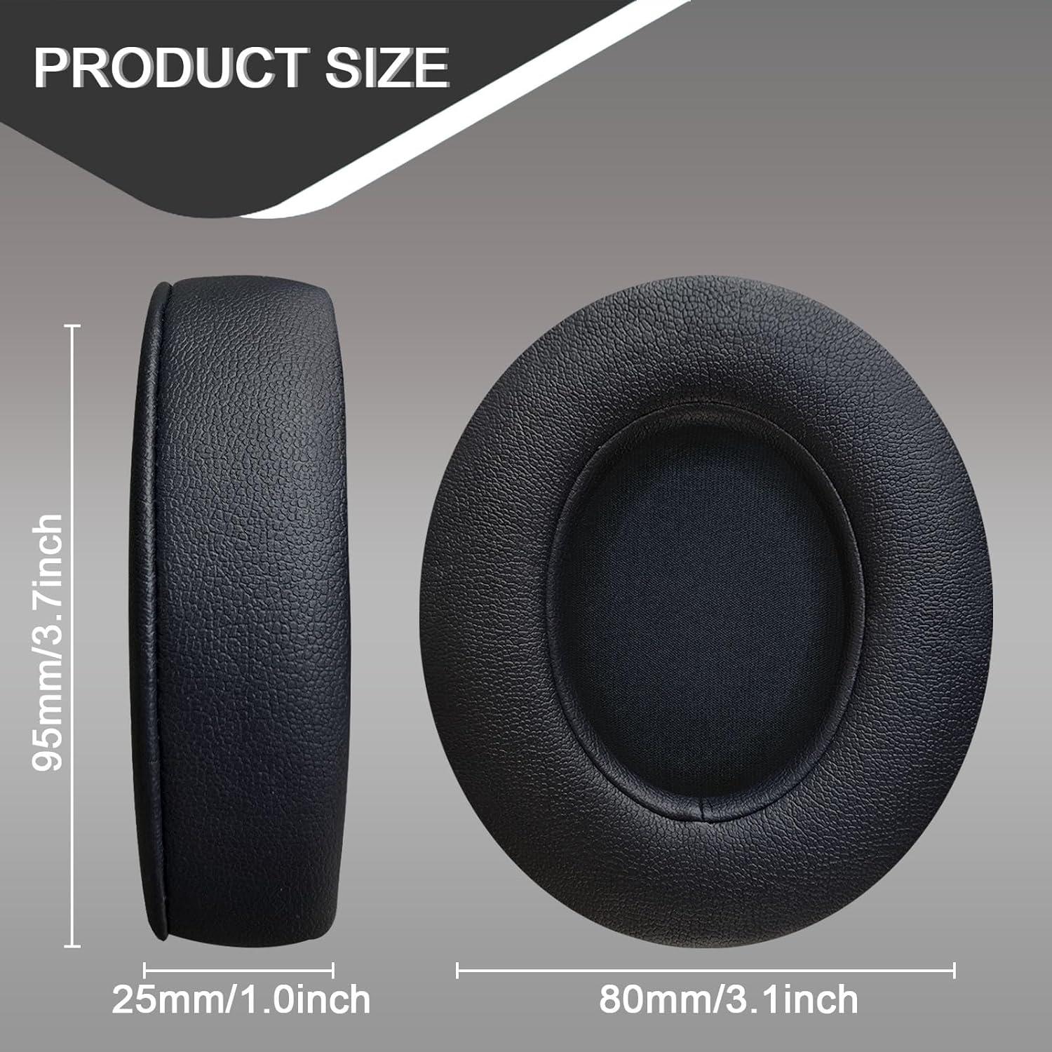 Almohadillas de Repuesto para Auriculares Beats Studio 2 y 3 - Negro