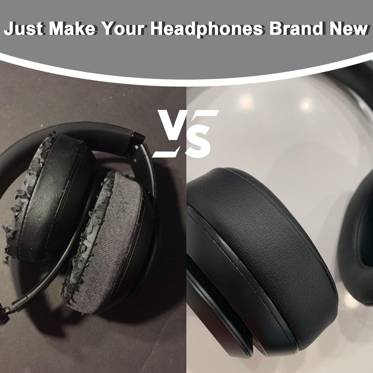 Almohadillas de Repuesto para Auriculares Beats Studio 2 y 3 - Negro