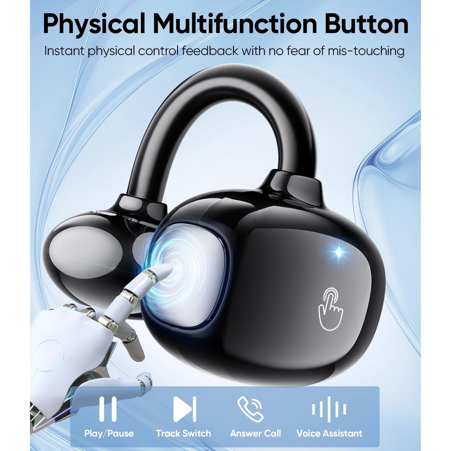 Auriculares Inalámbricos HM-22 Bluetooth 6.0, 60H Batería, Impermeables