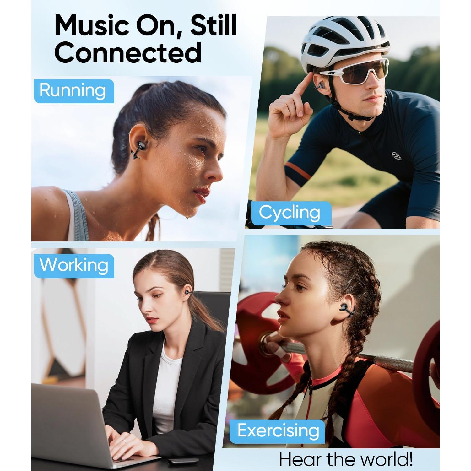 Auriculares Inalámbricos HM-22 Bluetooth 6.0, 60H Batería, Impermeables