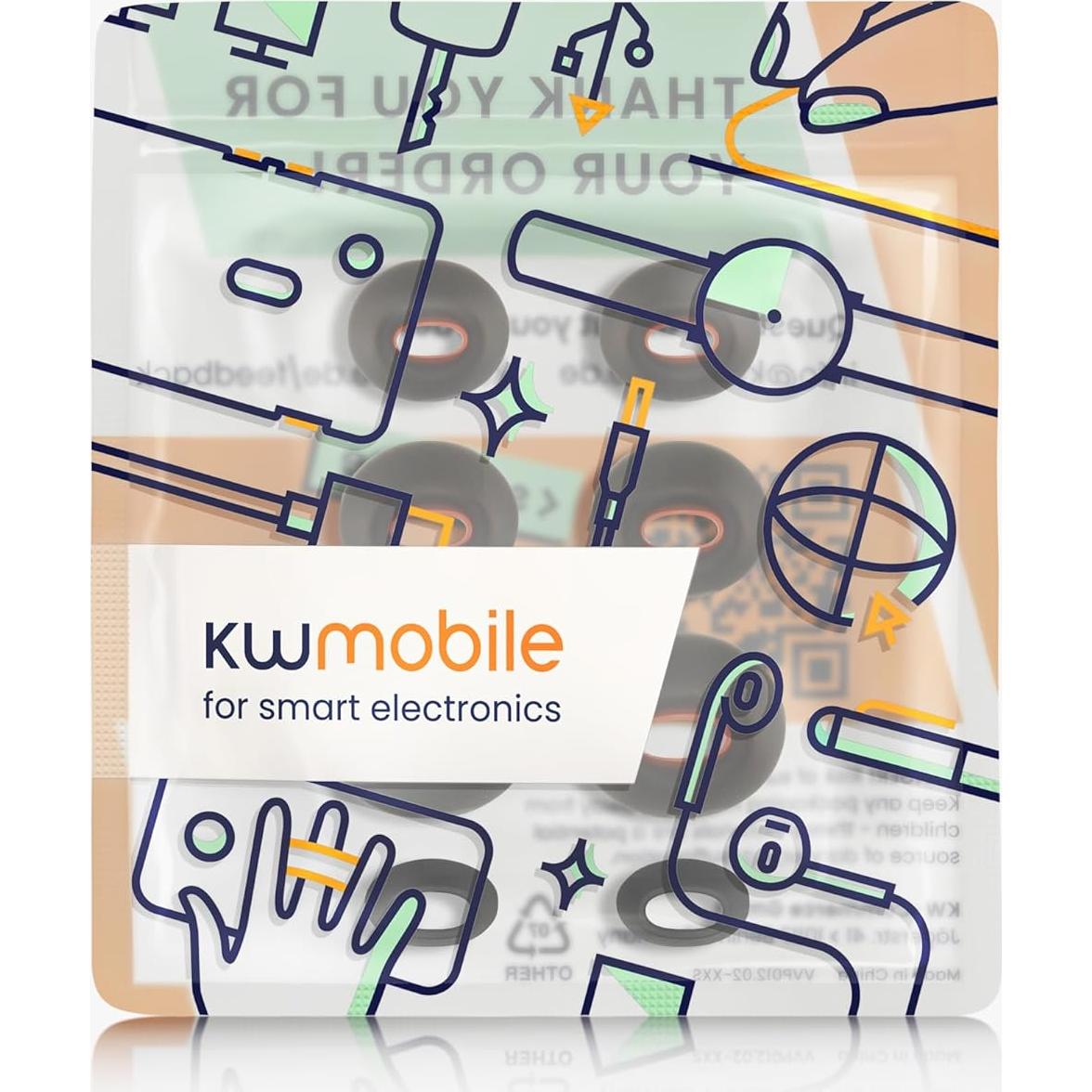 Puntas de Oído de Silicona KW-Mobile para JBL Tune Flex - 4 Pares