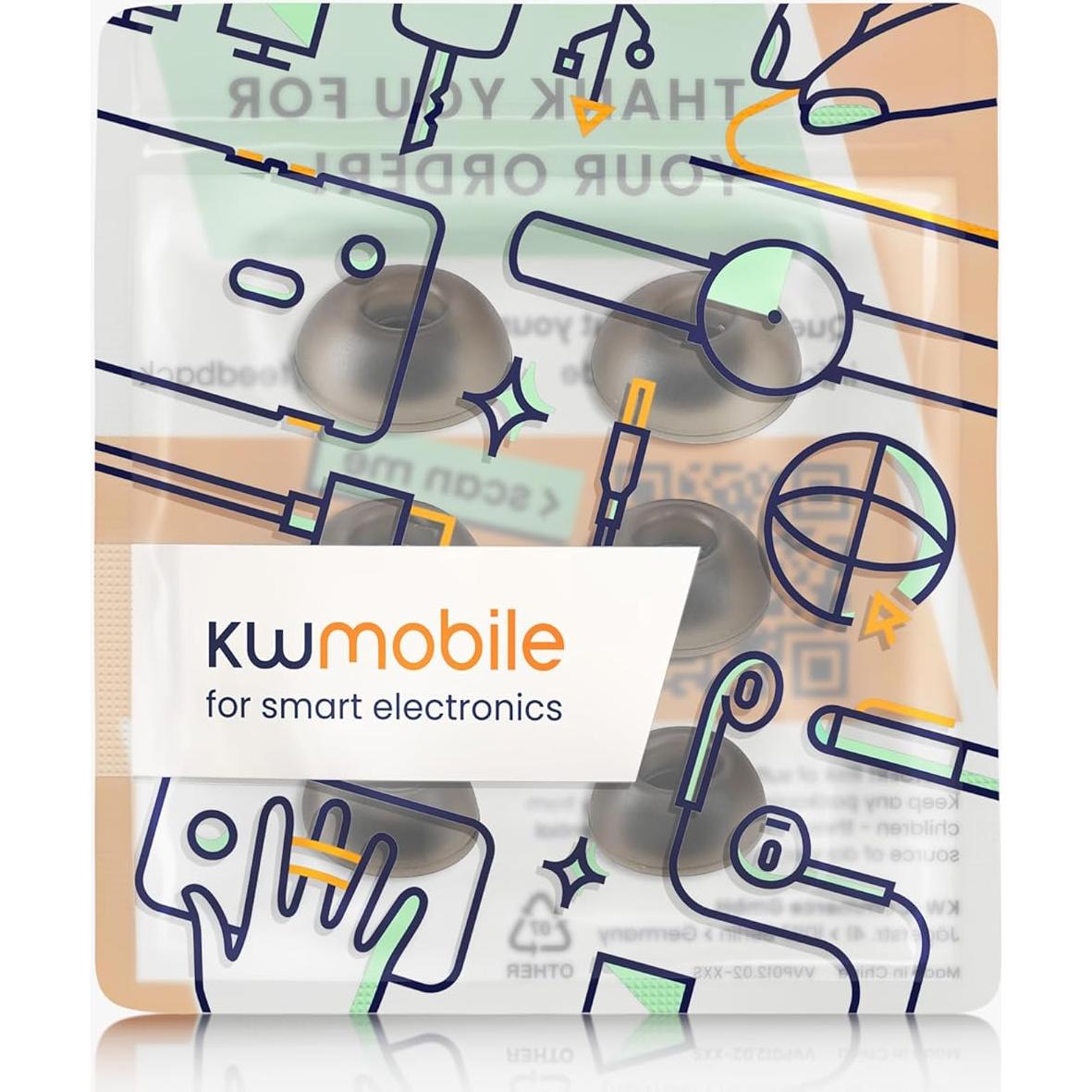 Puntas de Silicona Repuesto kwmobile para JBL Live Pro 2 TWS - 6 Unidades