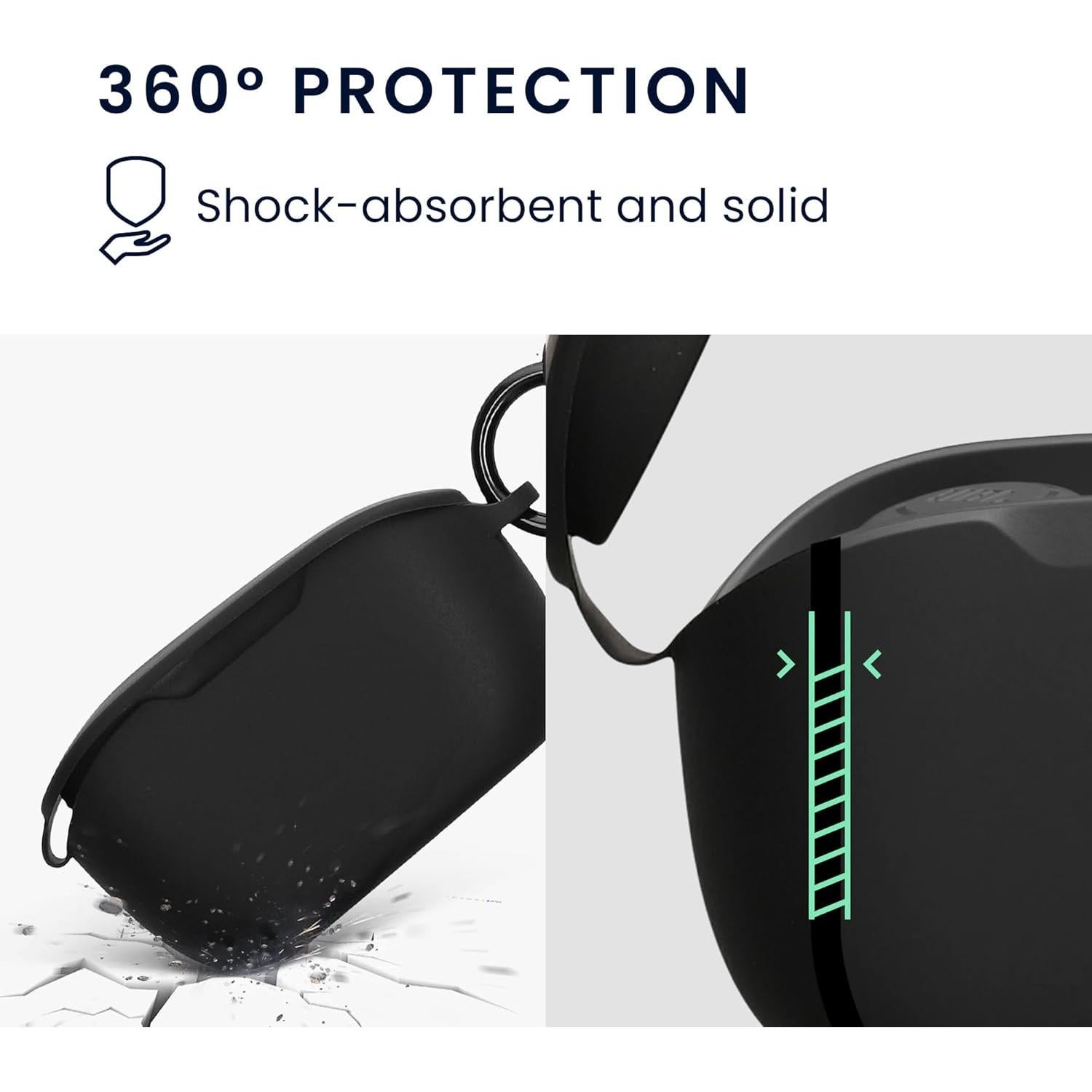 Funda de Silicona kwmobile para JBL Vibe Buds - Negro