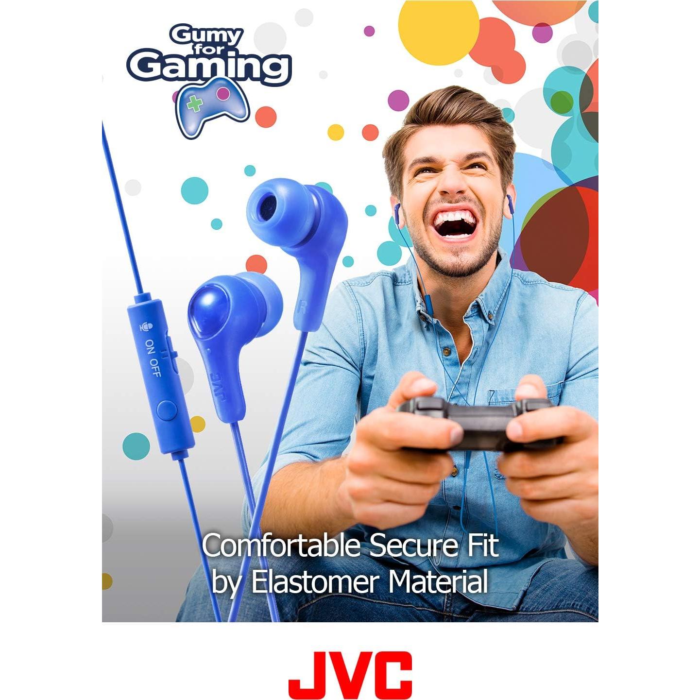 Auriculares Intrauditivos JVC Gumy Gamer HAFX7GA Azul