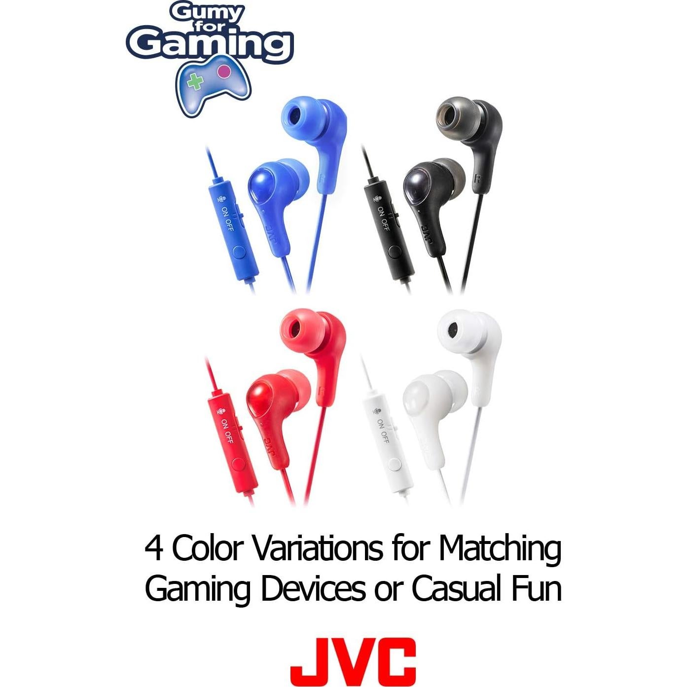 Auriculares Intrauditivos JVC Gumy Gamer HAFX7GA Azul