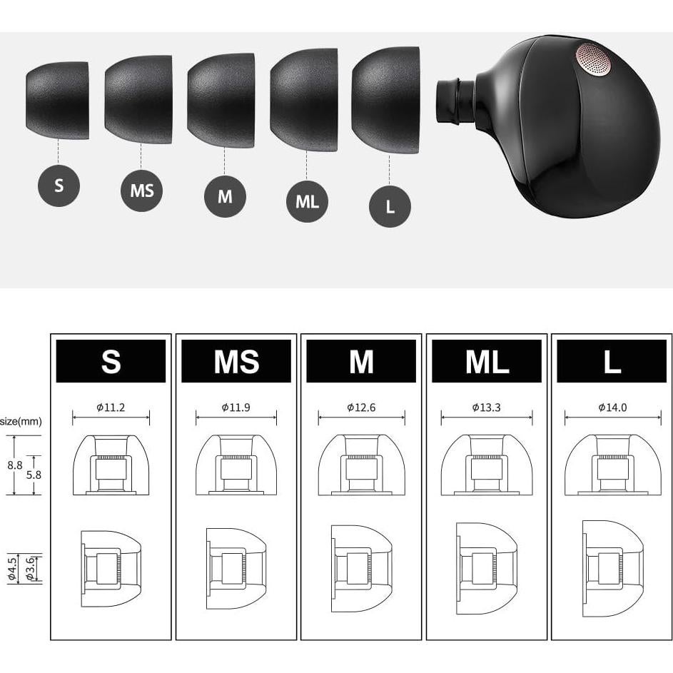 Puntas de Espuma AZLA Foamax MS para Auriculares Inalámbricos