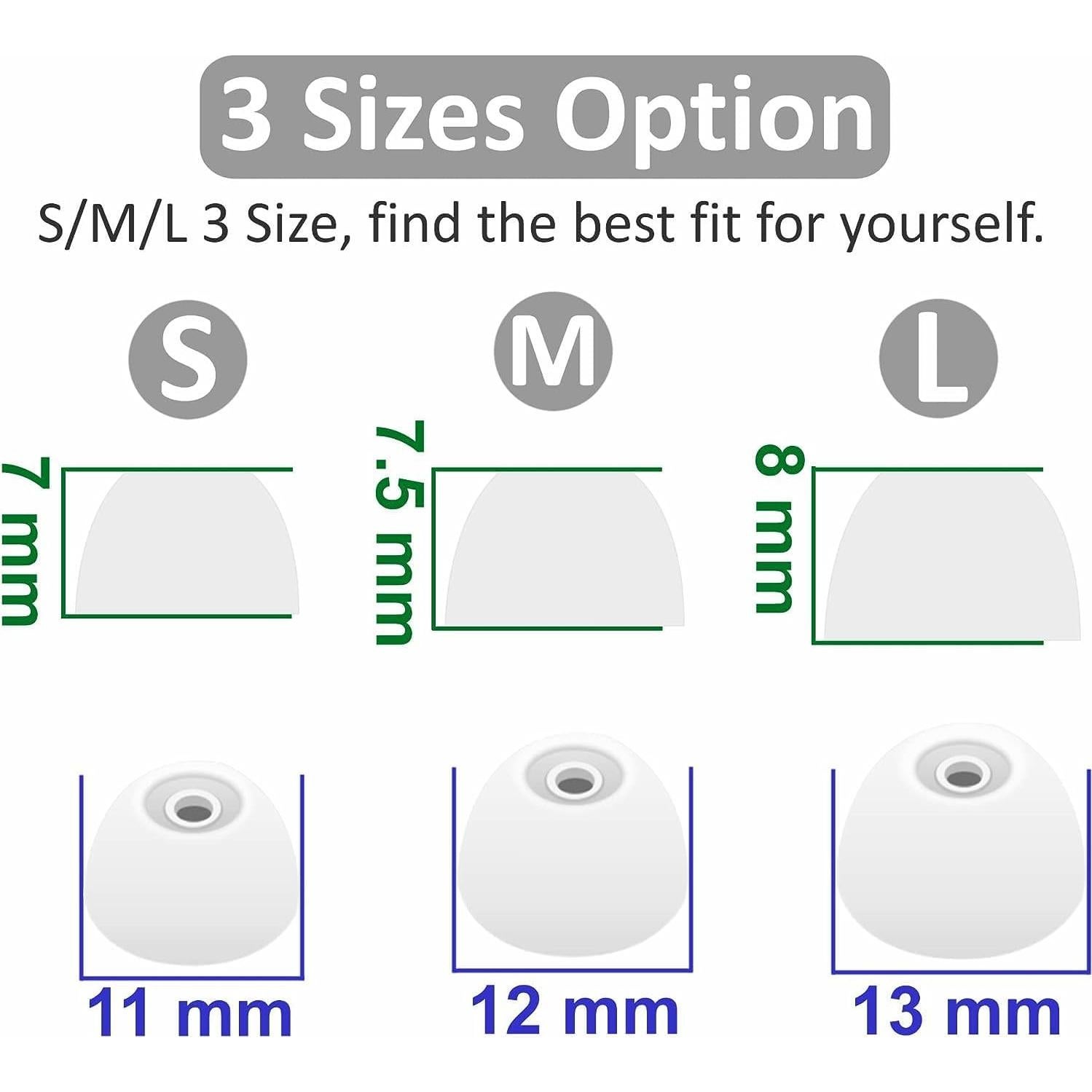 Consejos de Reemplazo JNSA para Auriculares JBL Vibe 200TWS - 6 Pares