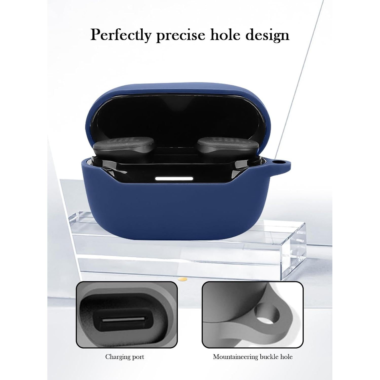 Funda de Silicona BOVUGAC para JBL Endurance Race 2 - Azul