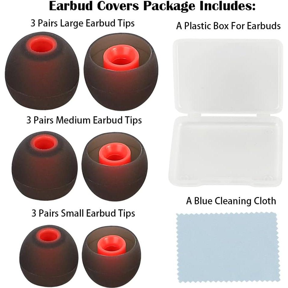 Consejos de Reemplazo para Auriculares DMZHY 9 Pares Silicona