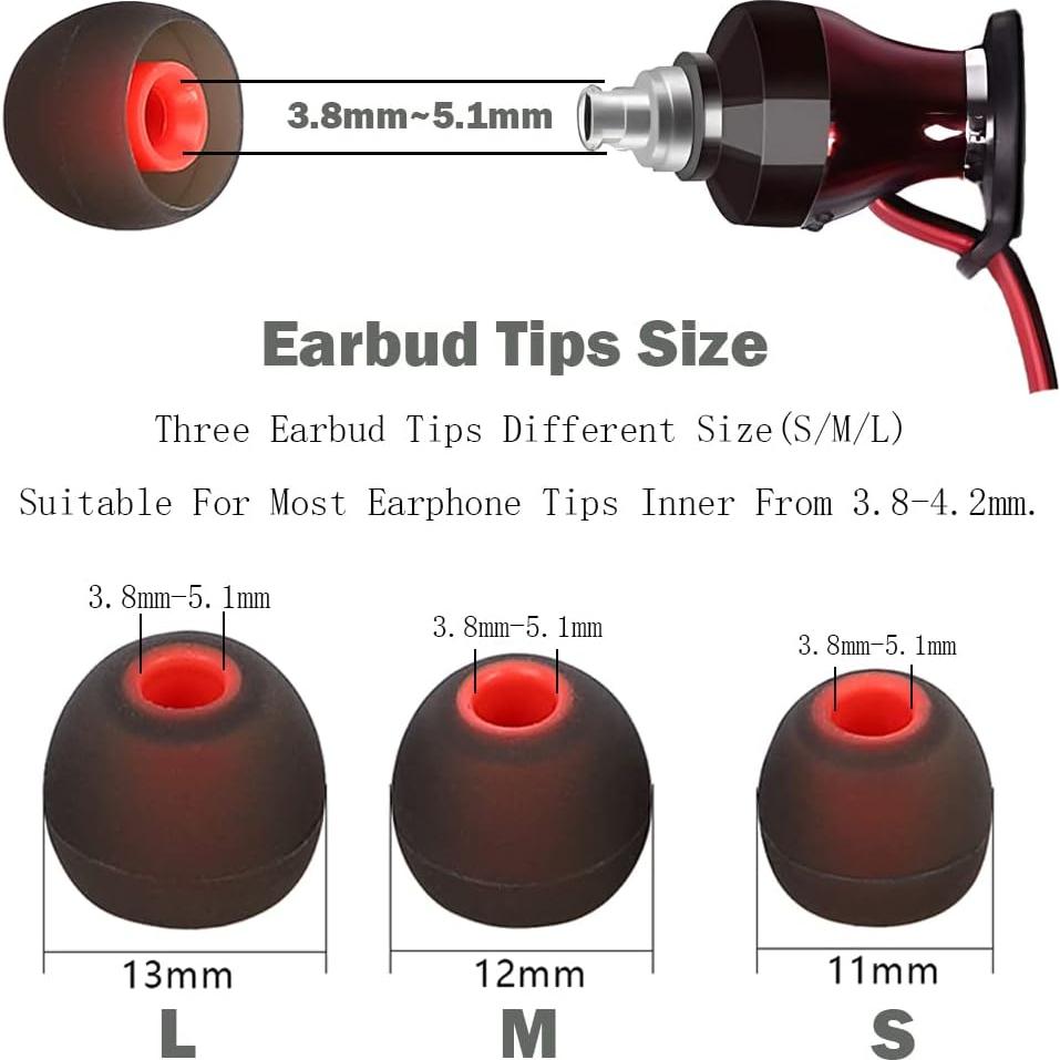 Consejos de Reemplazo para Auriculares DMZHY 9 Pares Silicona