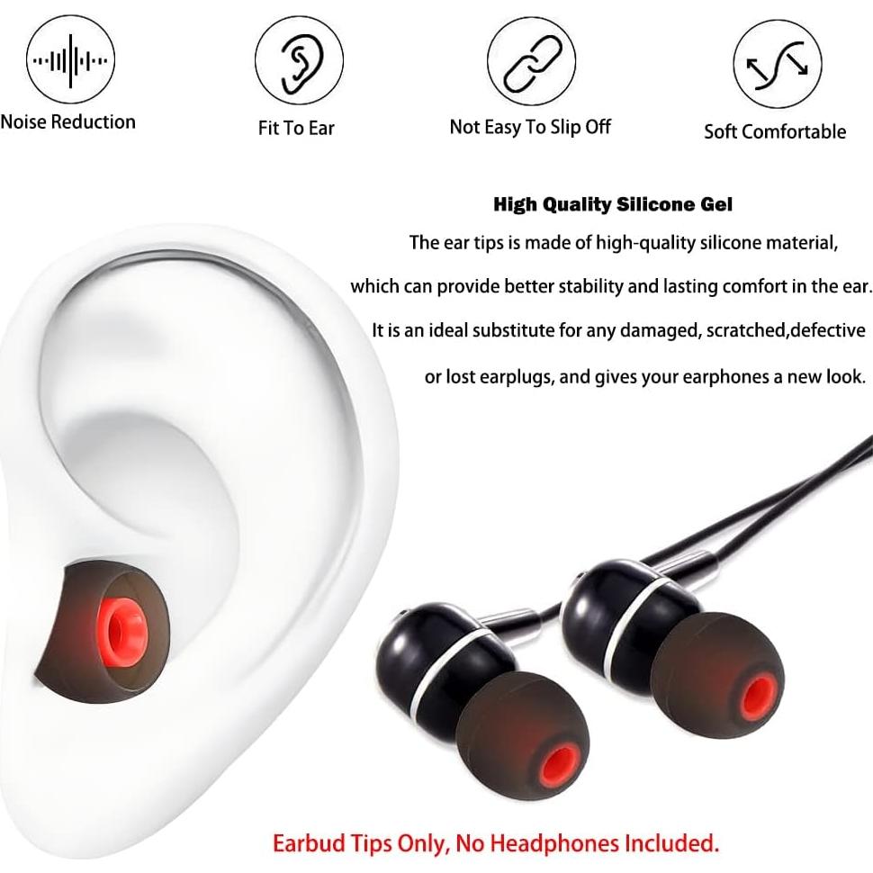 Consejos de Reemplazo para Auriculares DMZHY 9 Pares Silicona