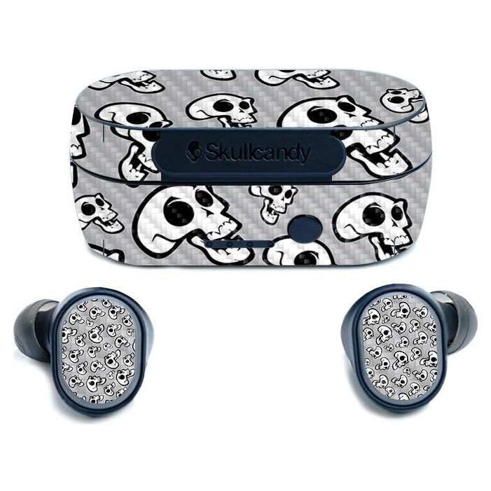 Piel de Fibra de Carbono MightySkins para Auriculares SkullCandy Sesh - Calaveras Riendo