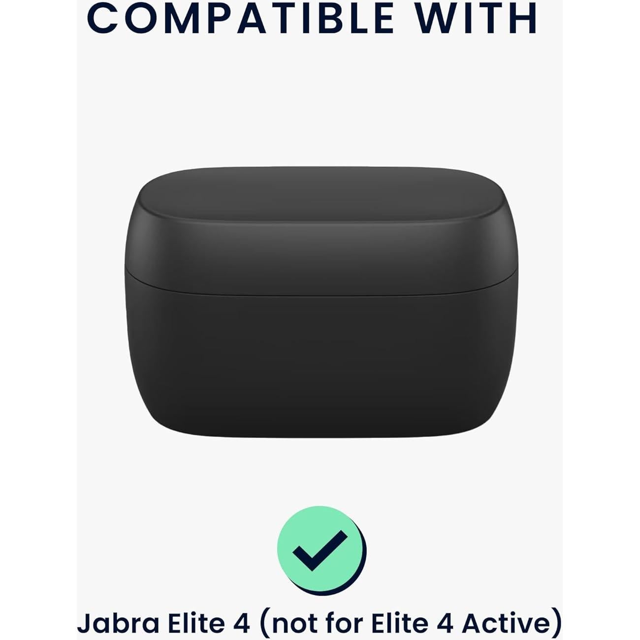 Funda de Silicona kwmobile para Jabra Elite 4 - Patrón en Relieve