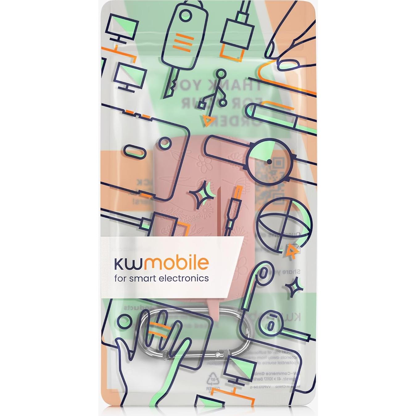 Funda de Silicona kwmobile para Jabra Elite 4 - Patrón en Relieve