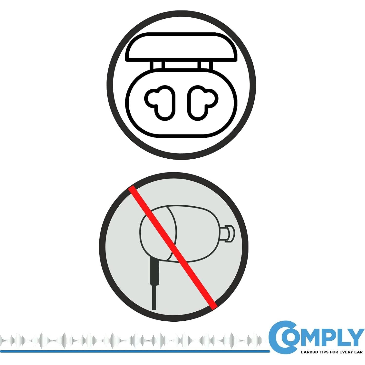 Puntas de Espuma Comply TW-170-A para Auriculares Jabra y Más