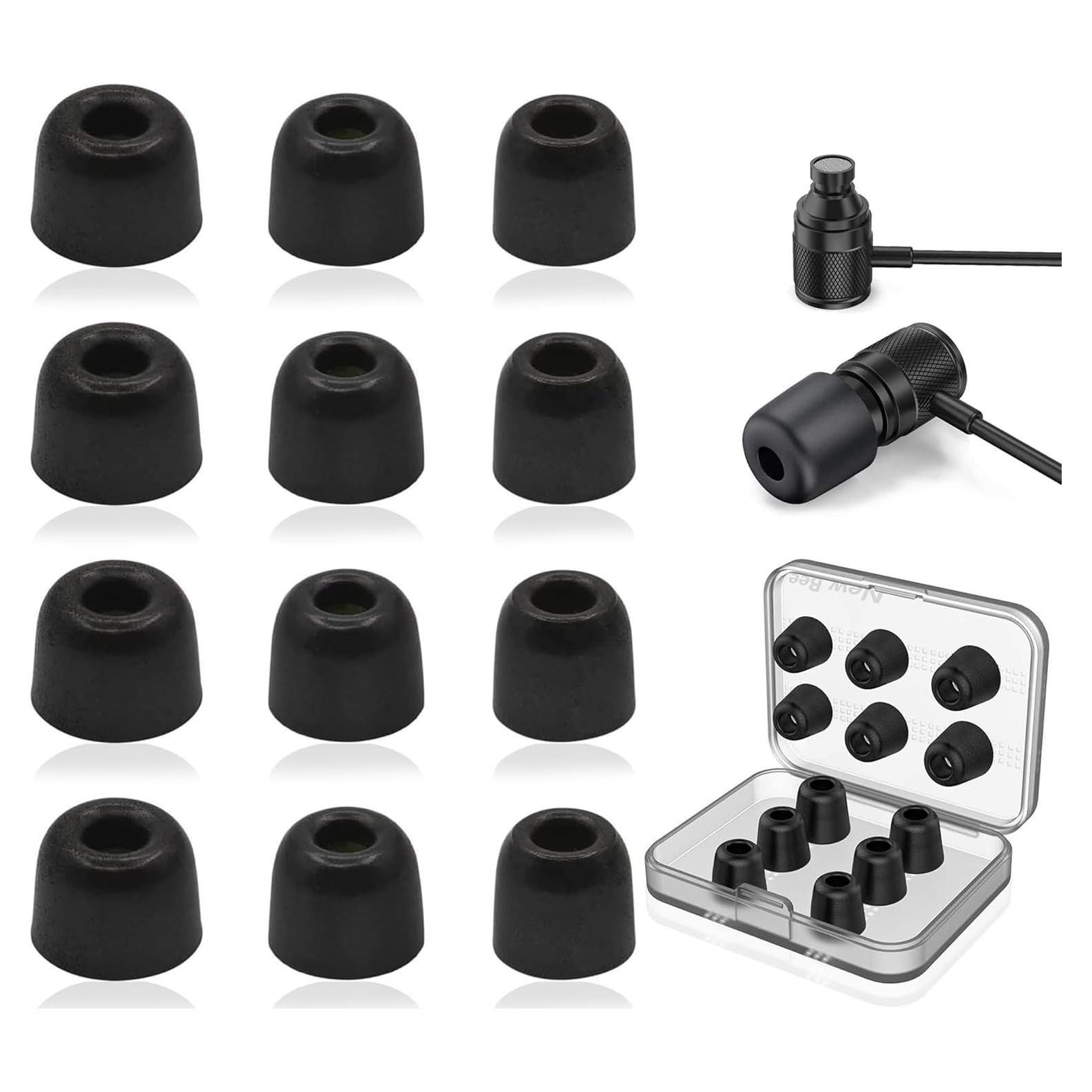 6 Pares Puntas de Espuma de Memoria para Auriculares 5-6mm