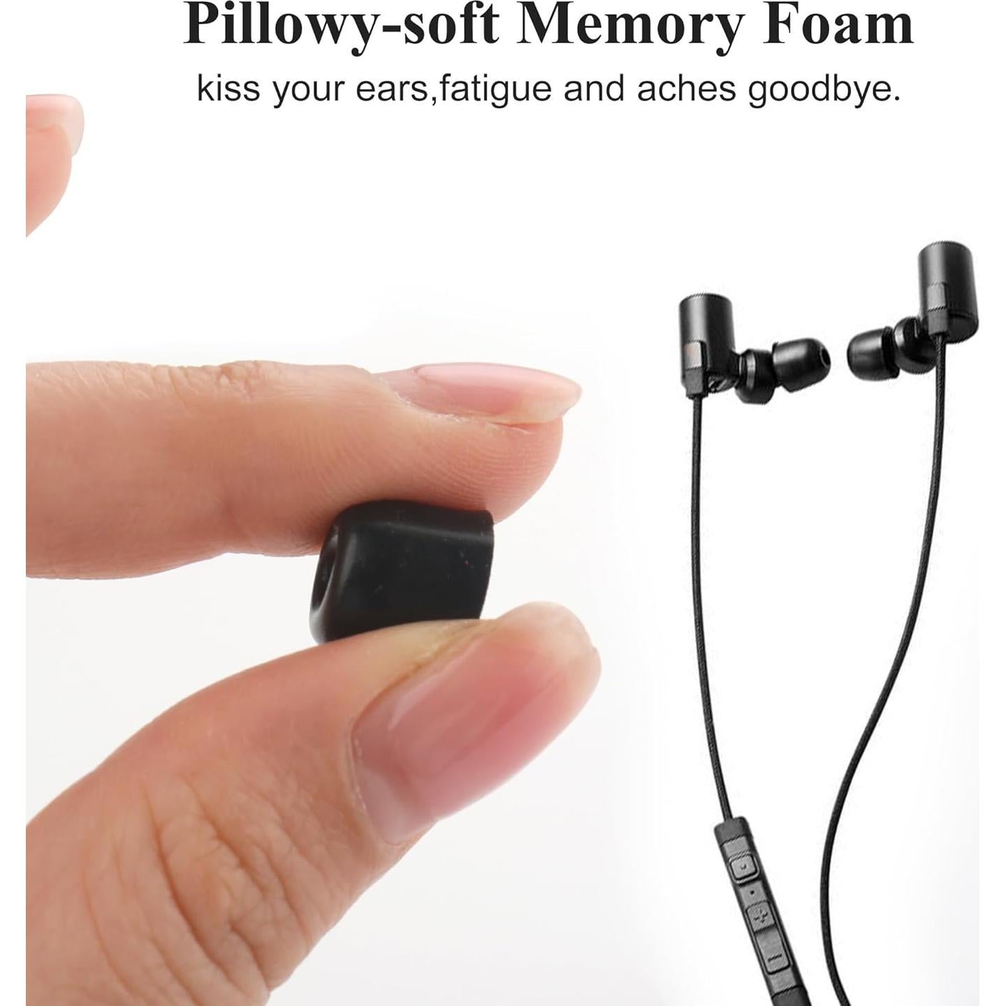 6 Pares Puntas de Espuma de Memoria para Auriculares 5-6mm