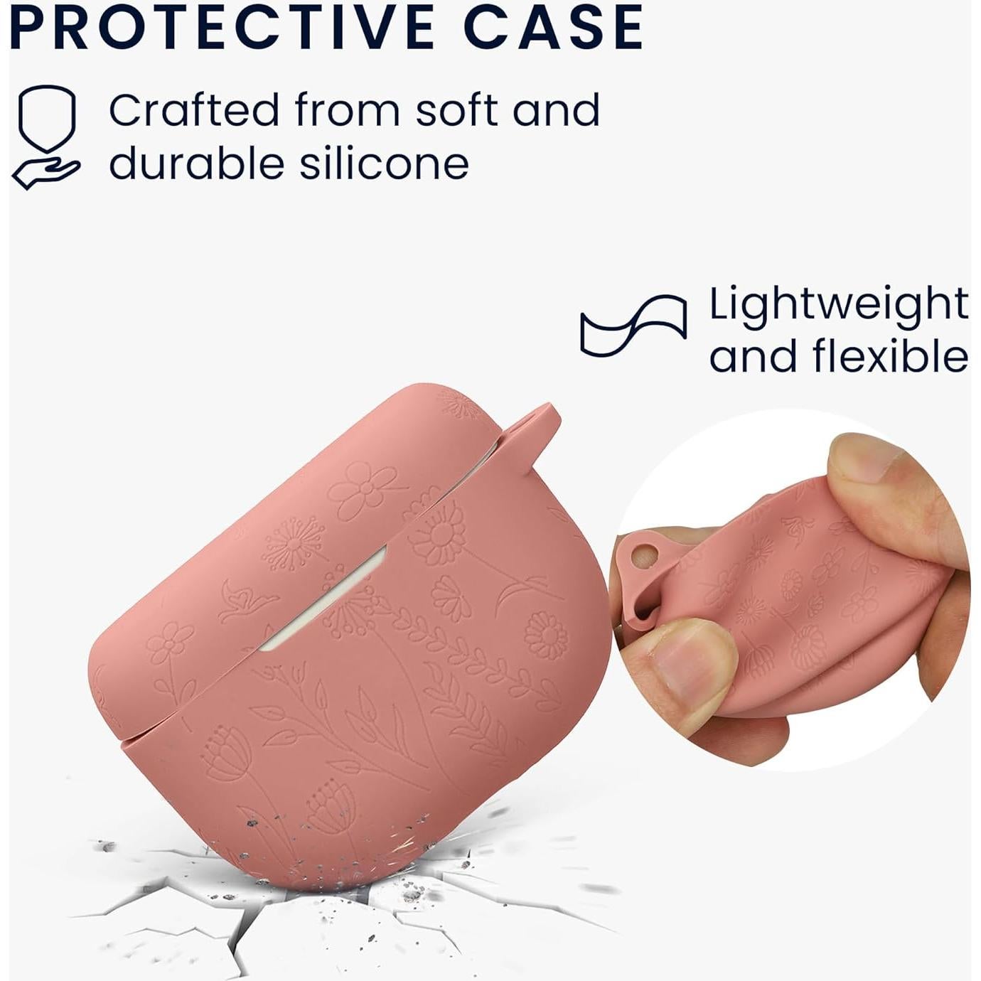 Funda de Silicona kwmobile para Jabra Elite 10/E10 - Patrón Relieve