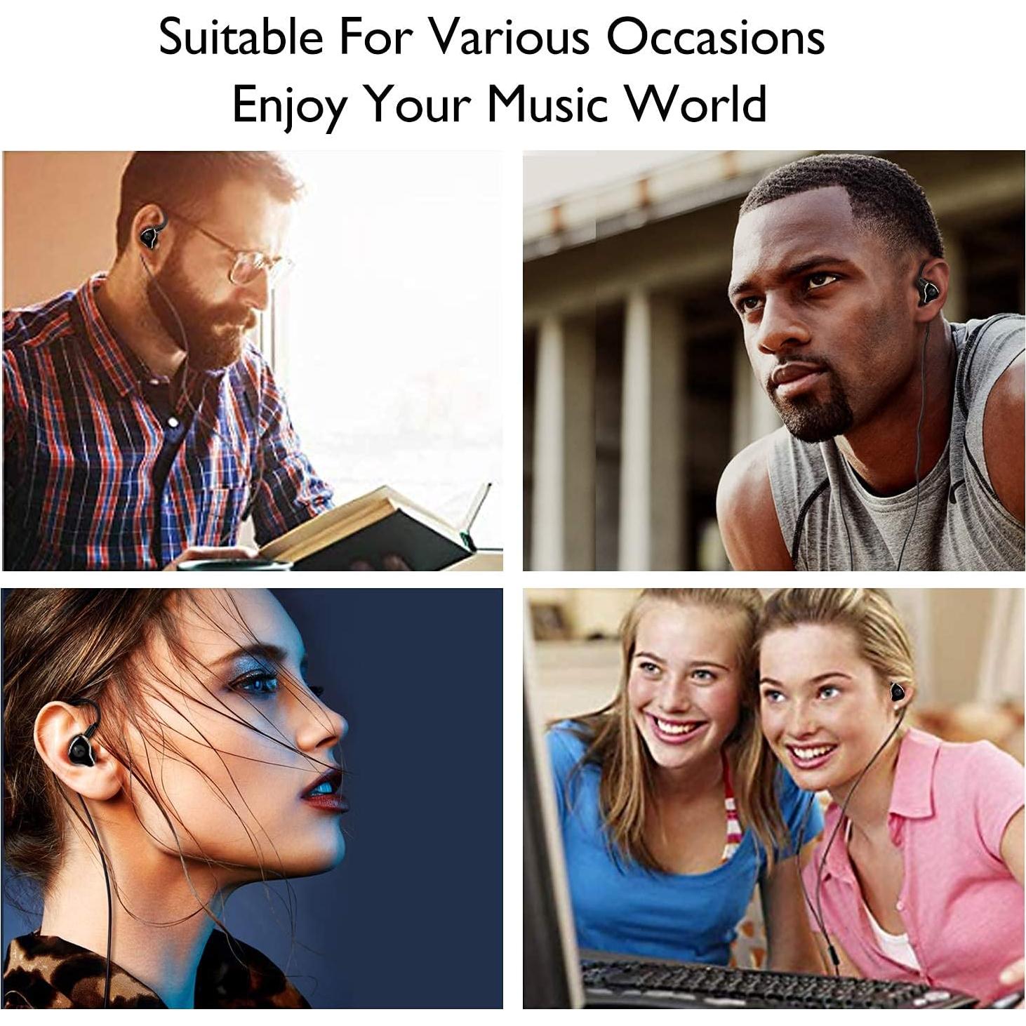 Auriculares In-Ear FAMATE A09B con Micrófono y Aislamiento de Ruido