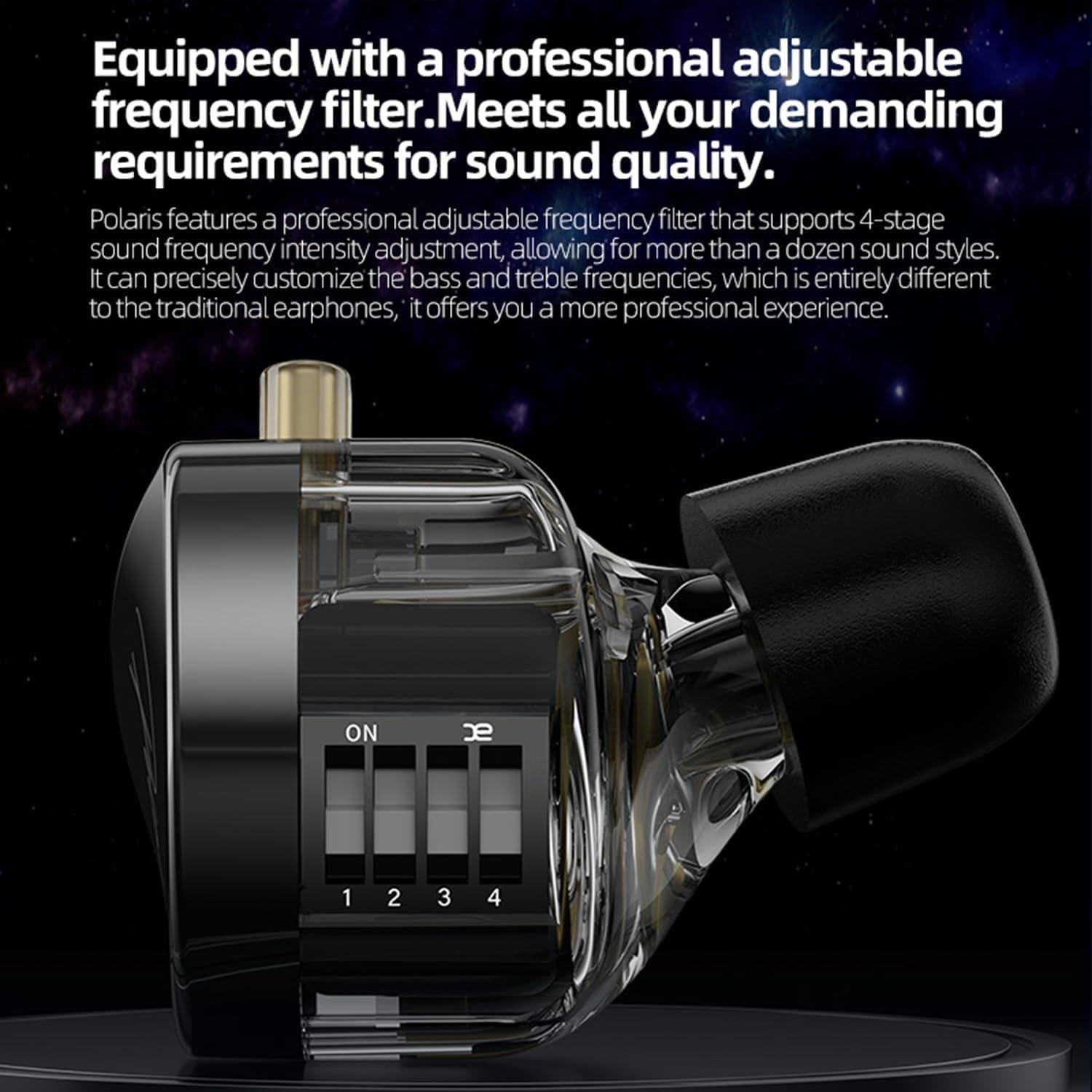 Auriculares In-Ear CCA Polaris con Doble Controlador y Cable Desmontable