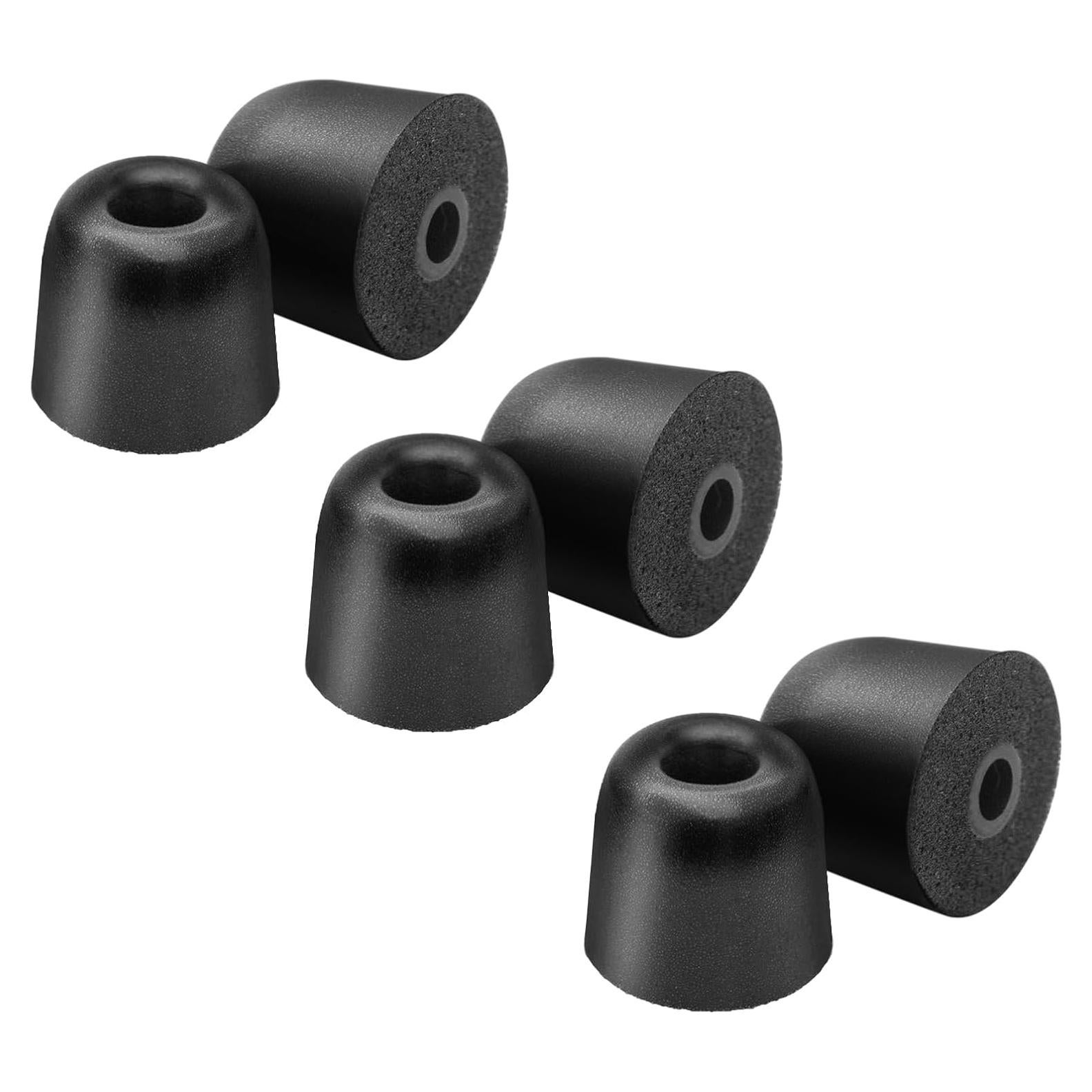 Puntas de Espuma Memoria Klowcok para Auriculares Shure SE215 SE425 SE535 - 3 Pares Medianos